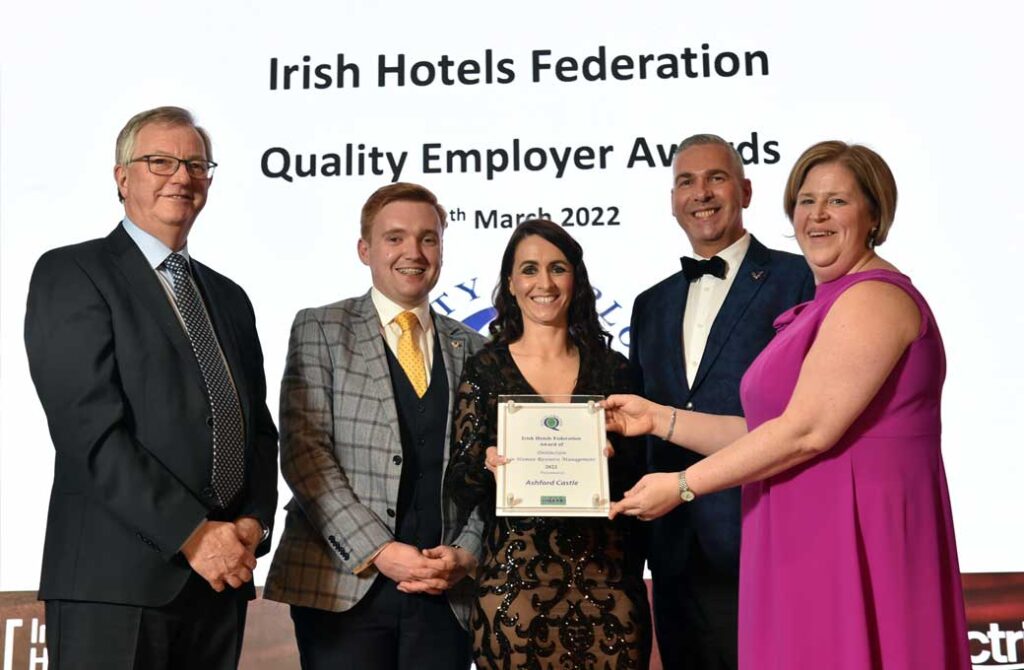Irish Hotels Commended for Team Development at Annual Awards