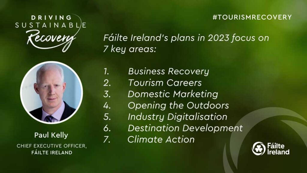 Fáilte Ireland unveils 2023 plans to help drive sustainable recovery