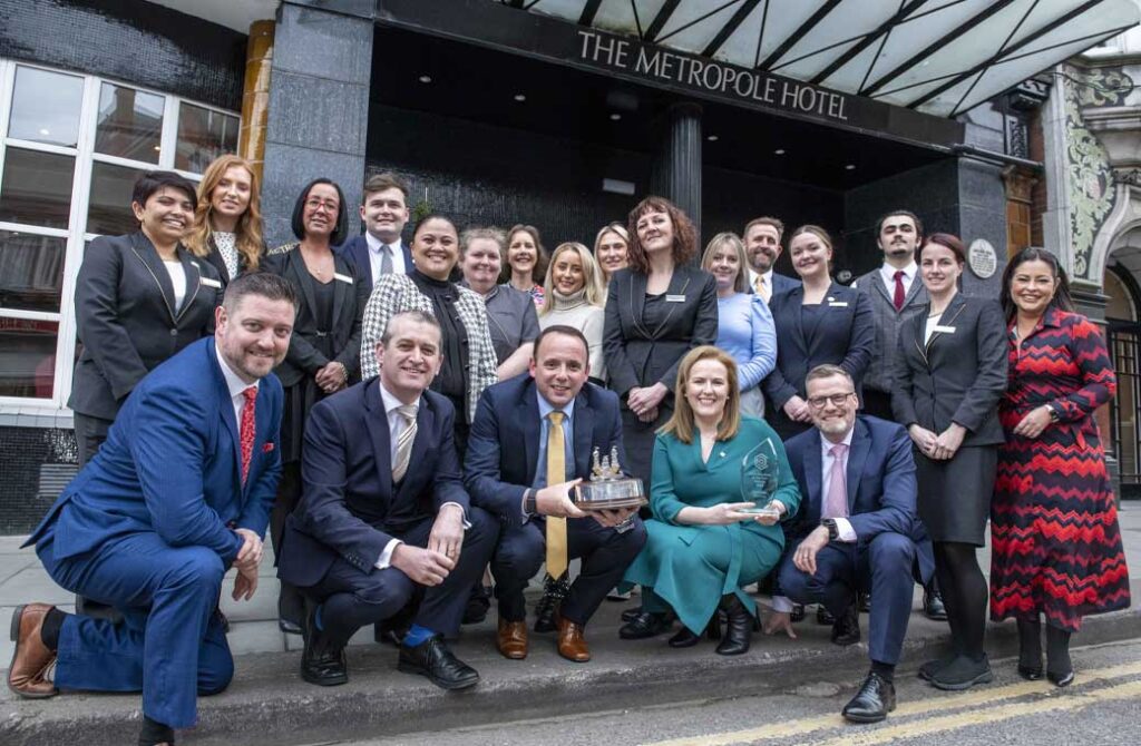 Trigon Hotels Celebrating Major Win by Cork Business Association