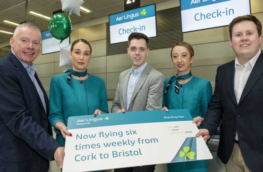 Cork Airport Welcomes New Aer Lingus Regional Service To Bristol