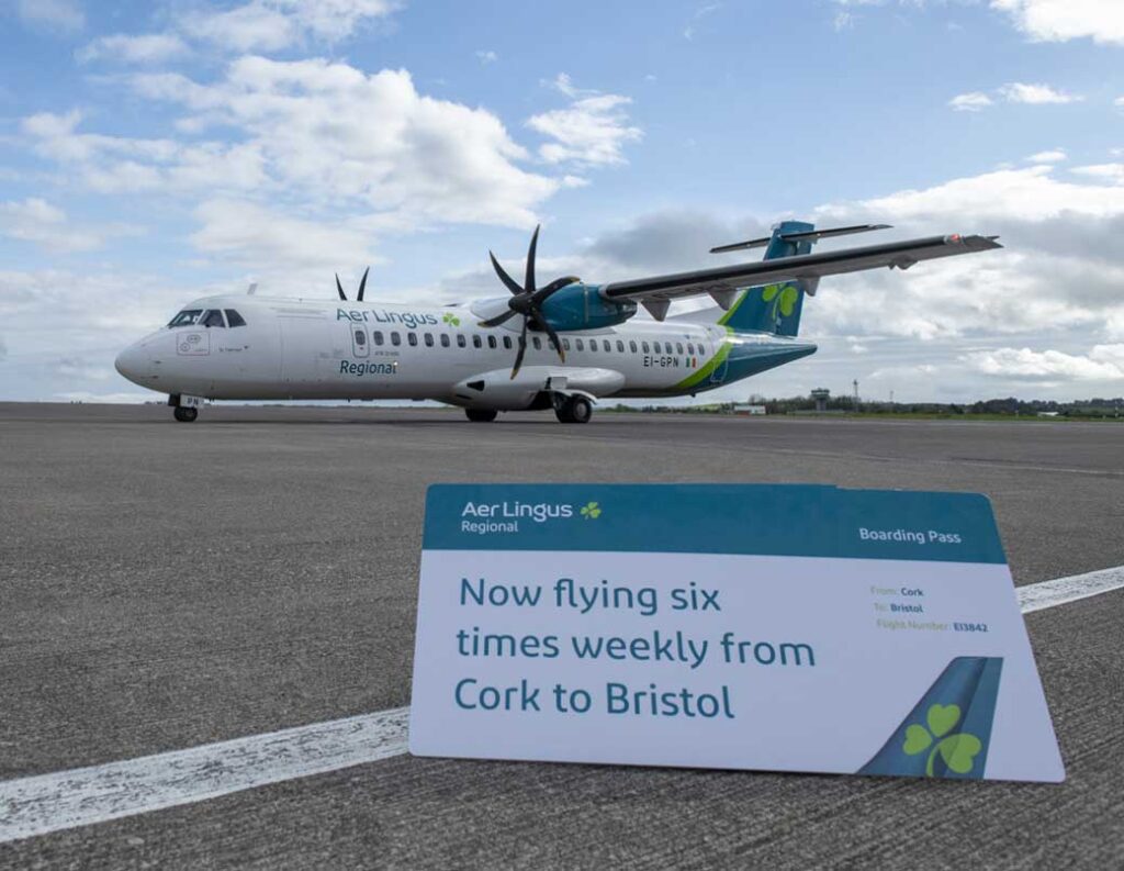 Cork Airport Welcomes New Aer Lingus Regional Service To Bristol